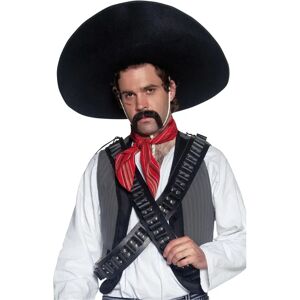 Sombrero de Bandido Mexicano Negro de Smiffys - Sombrero Sombrero de Bandido Mexicano Negro de Smiffys - Sombrero