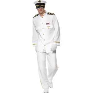 Smiffys White/Gold Deluxe Captain Costume - Medium Smiffys White/Gold Deluxe Captain Costume - Medium