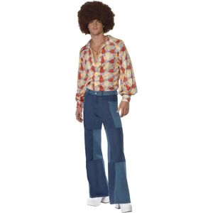 Smiffys Men's Patchwork Flares - Disco 70s Adult Costume Smiffys Men's Patchwork Flares - Disco 70s Adult Costume