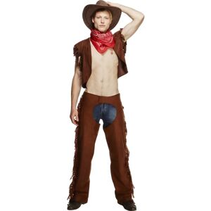 Smiffys Fever Model 34105M Western Costume - Brown - Costume Smiffys Fever Model 34105M Western Costume - Brown - Costume