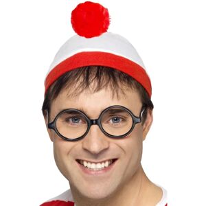 Smiffys Wheres Wally Adult Costume Kit - Hat & Glasses Smiffys Wheres Wally Adult Costume Kit - Hat & Glasses