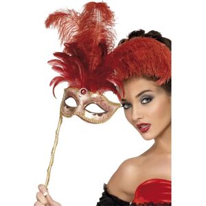 Smiffys Red Baroque Fantasy Mask - Adult Fancy Dress Smiffys Red Baroque Fantasy Mask - Adult Fancy Dress