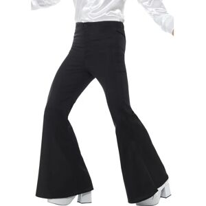 Smiffys 48191XL Flared Herre Bukse - Kostyme - 60s 70s Svart Smiffys 48191XL Flared Herre Bukse - Kostyme - 60s 70s Svart