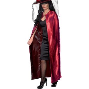 Smiffys Cape Réversible Deluxe - Rouge et Noir - Déguisement Halloween Smiffys Cape Réversible Deluxe - Rouge et Noir - Déguisement Halloween
