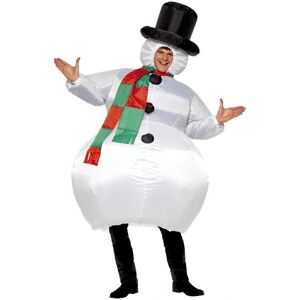 Smiffys Adult Inflatable Snowman Costume - Unisex Christmas Fancy Dress Smiffys Adult Inflatable Snowman Costume - Unisex Christmas Fancy Dress