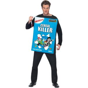 Smiffys Blue Cereal Killer Costume - Adult Halloween Fancy Dress Smiffys Blue Cereal Killer Costume - Adult Halloween Fancy Dress