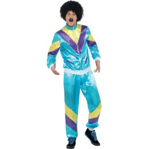 Smiffys Blue Yellow 80s Shell Suit Costume - Adult Medium Smiffys Blue Yellow 80s Shell Suit Costume - Adult Medium