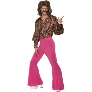 Smiffys Pink 60s Mens Suit Costume - Groovy Fancy Dress Smiffys Pink 60s Mens Suit Costume - Groovy Fancy Dress