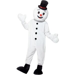 Smiffys White Snowman Mascot Costume - Christmas Fancy Dress Smiffys White Snowman Mascot Costume - Christmas Fancy Dress