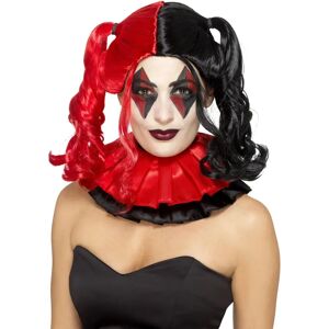 Smiffys Twisted Harlequin Wig - Black and Red Adult Costume Accessory Smiffys Twisted Harlequin Wig - Black and Red Adult Costume Accessory