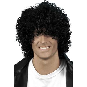 Smiffys Black Afro Wig - Wet Look - Fancy Dress Accessory Smiffys Black Afro Wig - Wet Look - Fancy Dress Accessory