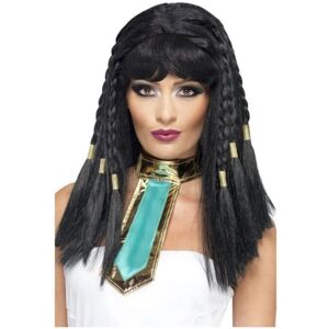 Smiffys Cleopatra Wig - Black Braided with Gold Trim - Costume Accessory Smiffys Cleopatra Wig - Black Braided with Gold Trim - Costume Accessory
