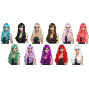 Unbranded Long Aqua Curly Fringe Desire Wig - wig desire long fancy dress aqua ladies cur Unbranded Long Aqua Curly Fringe Desire Wig - wig desire long fancy dress aqua ladies cur