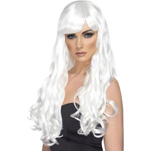 Smiffys White Long Curly Wig - Fancy Dress Costume Accessory Smiffys White Long Curly Wig - Fancy Dress Costume Accessory