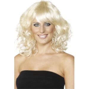 Smiffys Blonde Wavy Mid Length Foxy Wig - Wig for Women Smiffys Blonde Wavy Mid Length Foxy Wig - Wig for Women