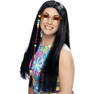 Smiffys Black Beaded Hip Wig - Costume Accessory for Adults Smiffys Black Beaded Hip Wig - Costume Accessory for Adults