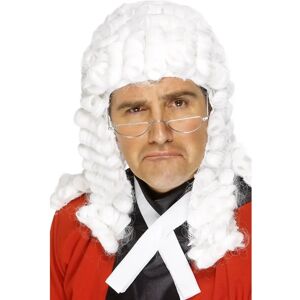 Smiffys White Judge Wig - Fancy Dress Accessory for Adults Smiffys White Judge Wig - Fancy Dress Accessory for Adults