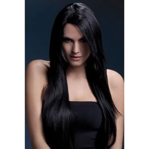 Smiffys Fever Amber Wig - Black, Long Straight, 28 inch - Fancy Dress Smiffys Fever Amber Wig - Black, Long Straight, 28 inch - Fancy Dress