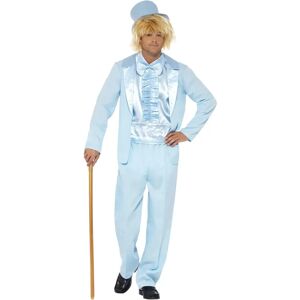 Smiffys 90s Stupid Tuxedo Costume - Blue, Jacket, Trousers, Mock Shirt & Hat, Large Smiffys 90s Stupid Tuxedo Costume - Blue, Jacket, Trousers, Mock Shirt & Hat, Large