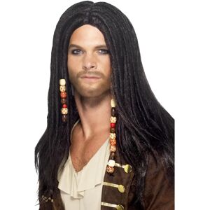 Smiffys Pirate Wig Adult Black - Pirate Costume Accessory Smiffys Pirate Wig Adult Black - Pirate Costume Accessory