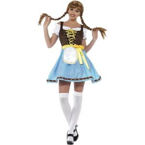 Smiffys Olga Bawarische Kostüm - Blau/Weiß - Erwachsene Smiffys Olga Bawarische Kostüm - Blau/Weiß - Erwachsene