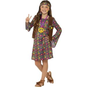 Smiffys Hippie Girl Costume - Multi-colored Dress & Accessories Smiffys Hippie Girl Costume - Multi-colored Dress & Accessories