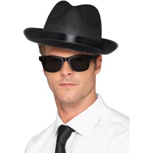 Smiffys Black Fedora Hat - Costume Accessory for Adults Smiffys Black Fedora Hat - Costume Accessory for Adults