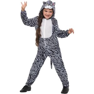 Costume Gatto Tigrato Grigio Smiffys - Piccolo-Medio - Maschera Animale Costume Gatto Tigrato Grigio Smiffys - Piccolo-Medio - Maschera Animale
