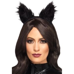 Smiffys Black Long Pile Fur Cat Ears - Costume Accessory Smiffys Black Long Pile Fur Cat Ears - Costume Accessory