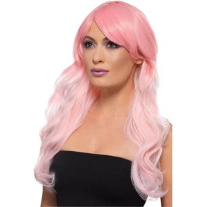 Smiffys Pink Wavy Long Ombre Wig - Heat Resistant Styleable - Wig Smiffys Pink Wavy Long Ombre Wig - Heat Resistant Styleable - Wig