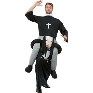 Smiffys Black Nun Man Riding Costume - Adult Fancy Dress Smiffys Black Nun Man Riding Costume - Adult Fancy Dress