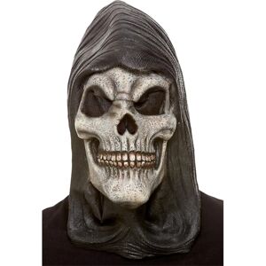 Smiffys White Hooded Skeleton Latex Mask Adult - Mask Smiffys White Hooded Skeleton Latex Mask Adult - Mask