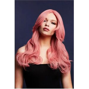 Smiffys Fever Nicole Wig - Ash Pink, Long Wave, Side Parting - Fancy Dress Smiffys Fever Nicole Wig - Ash Pink, Long Wave, Side Parting - Fancy Dress