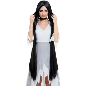 Smiffys Black Witch Wig - Long Halloween Costume Accessory Smiffys Black Witch Wig - Long Halloween Costume Accessory