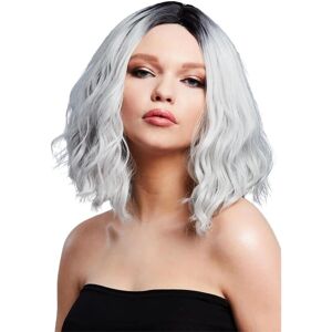 Smiffys Fever 72031 Fancy Dress Wig - Ice Silver & Black Smiffys Fever 72031 Fancy Dress Wig - Ice Silver & Black