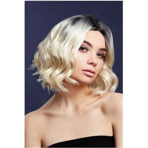 Smiffys Fever Kourtney Wig Two Toned Blonde Green Long Curly Bob - Fancy dress wig Smiffys Fever Kourtney Wig Two Toned Blonde Green Long Curly Bob - Fancy dress wig