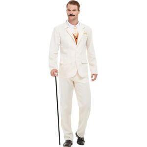 Smiffys White Roaring 20s Gentleman Costume - Adult Fancy Dress Smiffys White Roaring 20s Gentleman Costume - Adult Fancy Dress