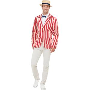 Smiffys 1920s Barber Shop Costume Adult Red White - Costumes Smiffys 1920s Barber Shop Costume Adult Red White - Costumes