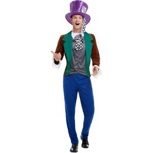 Smiffys Adult Mad Hatter Costume - Wonderland Fairytale Men Smiffys Adult Mad Hatter Costume - Wonderland Fairytale Men