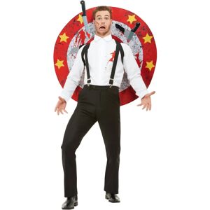 Smiffys Red/White Deluxe Knife Thrower Costume for Adults - Circus Theme Smiffys Red/White Deluxe Knife Thrower Costume for Adults - Circus Theme