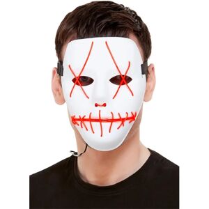 Smiffys White Stitch Face Mask - Halloween Fancy Dress Smiffys White Stitch Face Mask - Halloween Fancy Dress