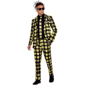 Smiffys Smiley Stand Out Suit - Yellow & Black - Suit Smiffys Smiley Stand Out Suit - Yellow & Black - Suit