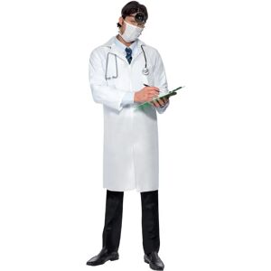 Smiffys Men's Doctor's Costume - White, Long Coat & Mask, Size L - Costumes Smiffys Men's Doctor's Costume - White, Long Coat & Mask, Size L - Costumes