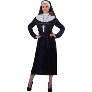 Disfraz de Monja Smiffys - Vestido y Capucha para Adultos en Blanco y Negro - Disfraz de Monja, Negro, Con Vestido y Capucha Disfraz de Monja Smiffys - Vestido y Capucha para Adultos en Blanco y Negro - Disfraz de Monja, Negro, Con Vestido y Capucha
