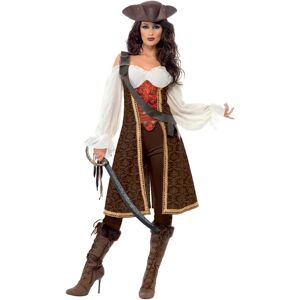 Smiffys Brown Pirate Costume - Wench Dress & Accessories Smiffys Brown Pirate Costume - Wench Dress & Accessories