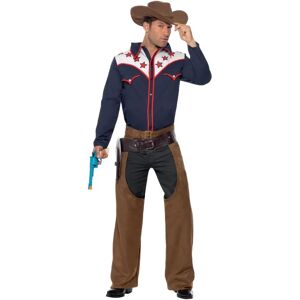 Costume da cowboy rodeo blu Smiffys - Adulto Costume da cowboy rodeo blu Smiffys - Adulto