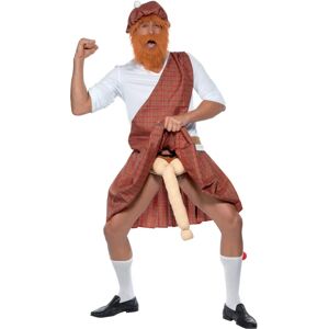 Smiffys Well Hung Highlander Costume - Kilt, Hat, Beard, Sash - Men's Fancy Dress Smiffys Well Hung Highlander Costume - Kilt, Hat, Beard, Sash - Men's Fancy Dress