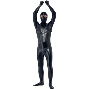 Smiffys Black Adult Gimp Costume - Bodysuit, Straps & Chainmail Smiffys Black Adult Gimp Costume - Bodysuit, Straps & Chainmail