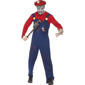 Smiffys Zombie - Klempner Mario (M) Smiffys Zombie - Klempner Mario (M)