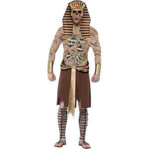 Smiffys Adult Zombie Pharaoh Costume - Gold & Egyptian Theme Smiffys Adult Zombie Pharaoh Costume - Gold & Egyptian Theme
